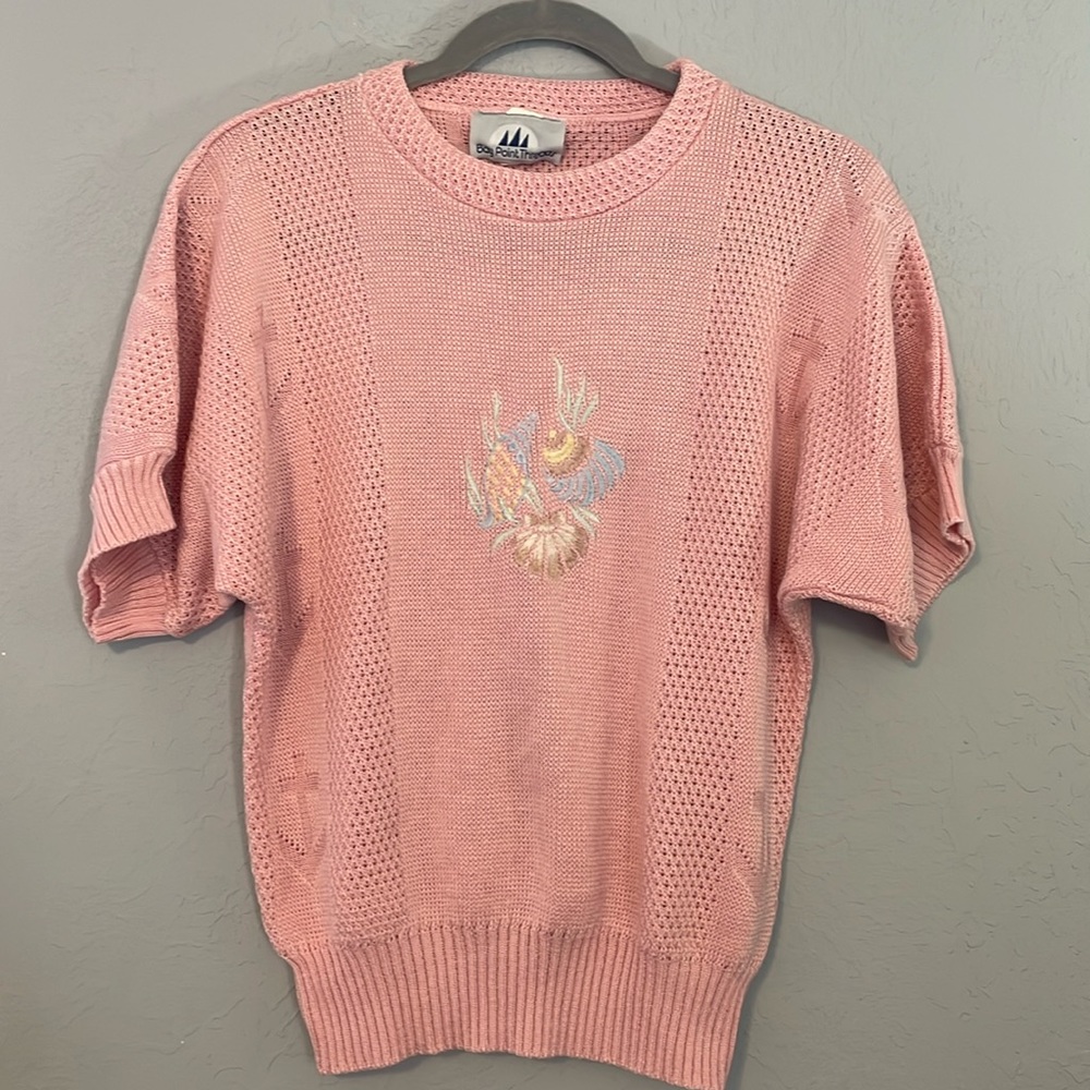 Bay Point Threads Pink Sweater